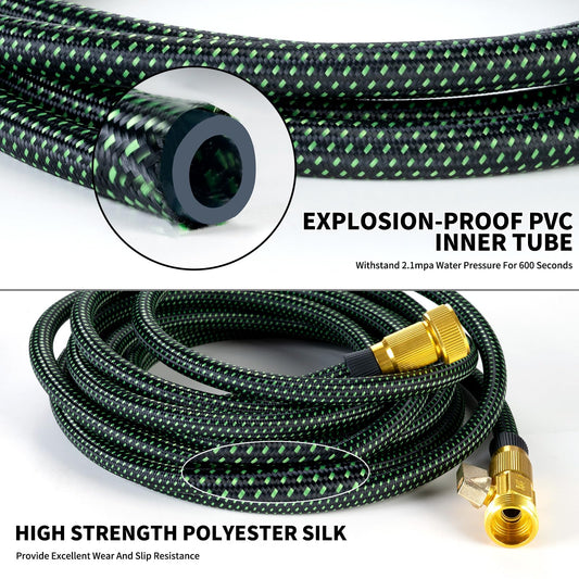 Heavy-Duty Expandable Garden Hose - Leakproof Design with Spray Nozzle