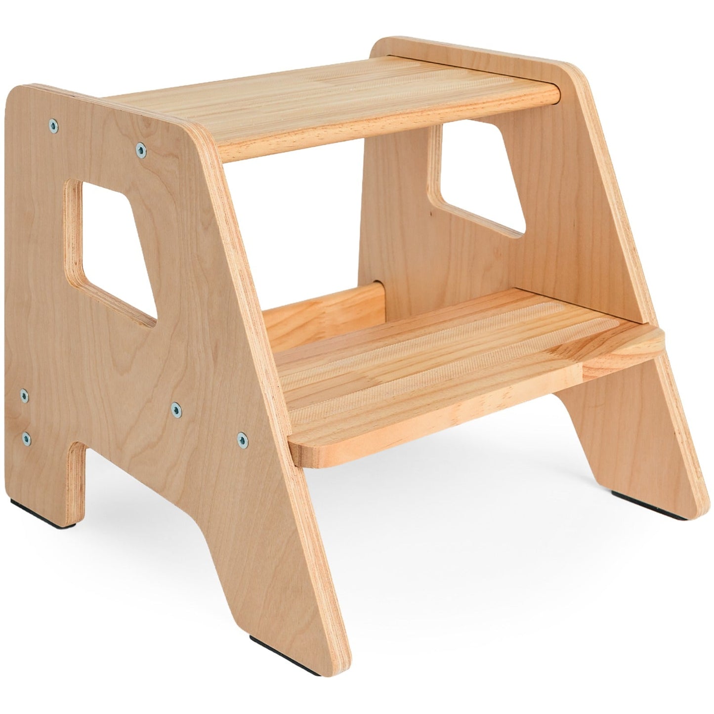 2-Step Wooden Stool for Toddlers(Step Stool for Children Ages 2+)