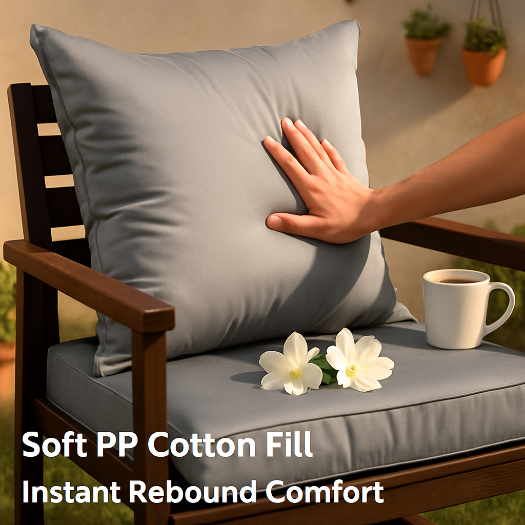 Outdoor Chair Cushion & Pillow Set for Patio Furniture